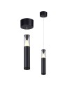 SPARK * COLGANTE 1L LED 7W - NEGRO ARENA